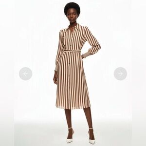 LK Bennett Emelia Candy Striped Long Sleeve Dress RTR